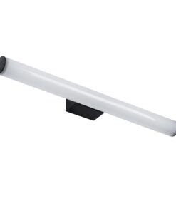 GloboStar® MABEL 60428 Μοντέρνο Φωτιστικό Τοίχου – Απλίκα Καθρέπτη Μπάνιου – Πίνακα LED 12W 1400lm 270° AC 220-240V IP44 Μ60 x Π10 x Υ5cm – Φυσικό Λευκό 4500K – Μαύρο – 3 Years Warranty