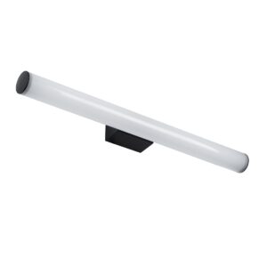 GloboStar® MABEL 60428 Μοντέρνο Φωτιστικό Τοίχου – Απλίκα Καθρέπτη Μπάνιου – Πίνακα LED 12W 1400lm 270° AC 220-240V IP44 Μ60 x Π10 x Υ5cm – Φυσικό Λευκό 4500K – Μαύρο – 3 Years Warranty