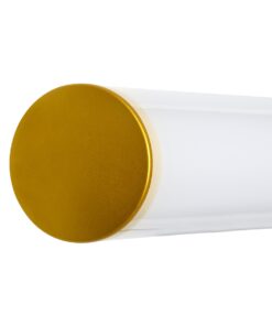 GloboStar® MABEL 60429 Μοντέρνο Φωτιστικό Τοίχου – Απλίκα Καθρέπτη Μπάνιου – Πίνακα LED 12W 1400lm 270° AC 220-240V IP44 Μ60 x Π10 x Υ5cm – Φυσικό Λευκό 4500K – Χρυσό – 3 Years Warranty