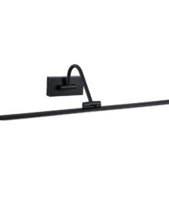 GloboStar® MIRA 60432 Μοντέρνο Φωτιστικό Τοίχου – Απλίκα Καθρέπτη Μπάνιου – Πίνακα LED 12W 1400lm 120° AC 220-240V IP44 Μ60 x Π20 x Υ13cm – Φυσικό Λευκό 4500K – Μαύρο – 3 Χρόνια Εγγύηση