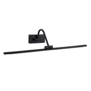GloboStar® MIRA 60432 Μοντέρνο Φωτιστικό Τοίχου – Απλίκα Καθρέπτη Μπάνιου – Πίνακα LED 12W 1400lm 120° AC 220-240V IP44 Μ60 x Π20 x Υ13cm – Φυσικό Λευκό 4500K – Μαύρο – 3 Χρόνια Εγγύηση