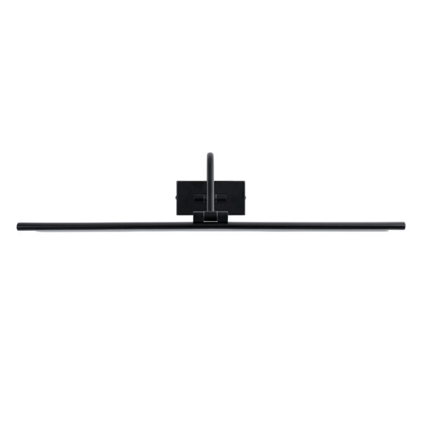 GloboStar® MIRA 60432 Μοντέρνο Φωτιστικό Τοίχου – Απλίκα Καθρέπτη Μπάνιου – Πίνακα LED 12W 1400lm 120° AC 220-240V IP44 Μ60 x Π20 x Υ13cm – Φυσικό Λευκό 4500K – Μαύρο – 3 Χρόνια Εγγύηση