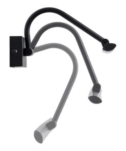 GloboStar® MIRA 60432 Μοντέρνο Φωτιστικό Τοίχου – Απλίκα Καθρέπτη Μπάνιου – Πίνακα LED 12W 1400lm 120° AC 220-240V IP44 Μ60 x Π20 x Υ13cm – Φυσικό Λευκό 4500K – Μαύρο – 3 Χρόνια Εγγύηση