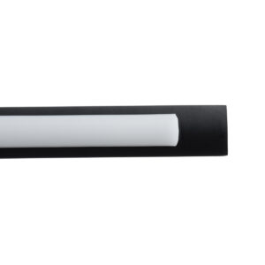 GloboStar® MIRA 60432 Μοντέρνο Φωτιστικό Τοίχου – Απλίκα Καθρέπτη Μπάνιου – Πίνακα LED 12W 1400lm 120° AC 220-240V IP44 Μ60 x Π20 x Υ13cm – Φυσικό Λευκό 4500K – Μαύρο – 3 Χρόνια Εγγύηση