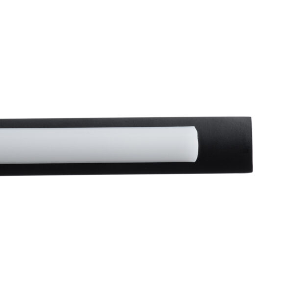 GloboStar® MIRA 60432 Μοντέρνο Φωτιστικό Τοίχου – Απλίκα Καθρέπτη Μπάνιου – Πίνακα LED 12W 1400lm 120° AC 220-240V IP44 Μ60 x Π20 x Υ13cm – Φυσικό Λευκό 4500K – Μαύρο – 3 Χρόνια Εγγύηση