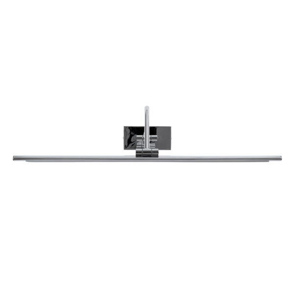 GloboStar® MIRA 60434 Μοντέρνο Φωτιστικό Τοίχου – Απλίκα Καθρέπτη Μπάνιου – Πίνακα LED 12W 1400lm 120° AC 220-240V IP44 Μ60 x Π20 x Υ13cm – Φυσικό Λευκό 4500K – Χρώμιο Νίκελ – 3 Χρόνια Εγγύηση