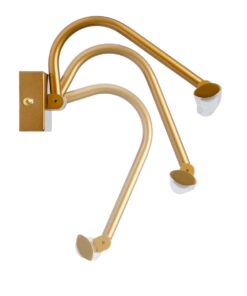 GloboStar® MIRA 60435 Μοντέρνο Φωτιστικό Τοίχου – Απλίκα Καθρέπτη Μπάνιου – Πίνακα LED 12W 1400lm 120° AC 220-240V IP44 Μ60 x Π20 x Υ13cm – Φυσικό Λευκό 4500K – Χάλκινο – 3 Years Warranty