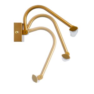 GloboStar® MIRA 60435 Μοντέρνο Φωτιστικό Τοίχου – Απλίκα Καθρέπτη Μπάνιου – Πίνακα LED 12W 1400lm 120° AC 220-240V IP44 Μ60 x Π20 x Υ13cm – Φυσικό Λευκό 4500K – Χάλκινο – 3 Years Warranty