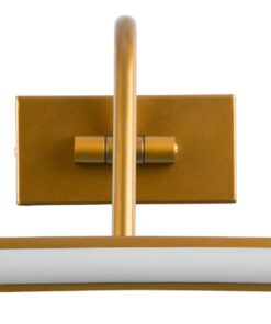 GloboStar® MIRA 60435 Μοντέρνο Φωτιστικό Τοίχου – Απλίκα Καθρέπτη Μπάνιου – Πίνακα LED 12W 1400lm 120° AC 220-240V IP44 Μ60 x Π20 x Υ13cm – Φυσικό Λευκό 4500K – Χάλκινο – 3 Years Warranty