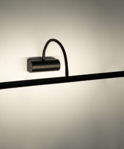 GloboStar® TROIS 60436 Μοντέρνο Φωτιστικό Τοίχου – Απλίκα Καθρέπτη Μπάνιου – Πίνακα LED 12W 1400lm 120° AC 220-240V IP44 Μ60 x Π24 x Υ18cm – Φυσικό Λευκό 4500K – Μαύρο – 3 Years Warranty