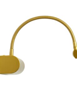 GloboStar® TROIS 60437 Μοντέρνο Φωτιστικό Τοίχου – Απλίκα Καθρέπτη Μπάνιου – Πίνακα LED 12W 1400lm 120° AC 220-240V IP44 Μ60 x Π24 x Υ18cm – Φυσικό Λευκό 4500K – Χρυσό – 3 Years Warranty