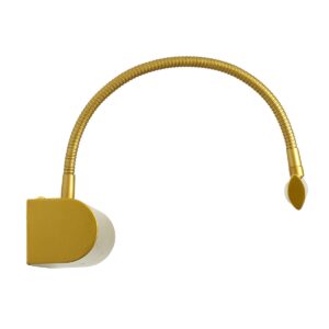 GloboStar® TROIS 60437 Μοντέρνο Φωτιστικό Τοίχου – Απλίκα Καθρέπτη Μπάνιου – Πίνακα LED 12W 1400lm 120° AC 220-240V IP44 Μ60 x Π24 x Υ18cm – Φυσικό Λευκό 4500K – Χρυσό – 3 Years Warranty