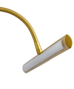 GloboStar® TROIS 60437 Μοντέρνο Φωτιστικό Τοίχου – Απλίκα Καθρέπτη Μπάνιου – Πίνακα LED 12W 1400lm 120° AC 220-240V IP44 Μ60 x Π24 x Υ18cm – Φυσικό Λευκό 4500K – Χρυσό – 3 Years Warranty