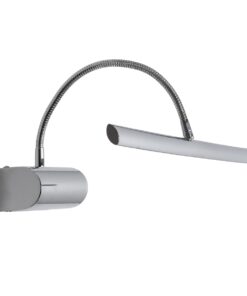 GloboStar® TROIS 60438 Μοντέρνο Φωτιστικό Τοίχου – Απλίκα Καθρέπτη Μπάνιου – Πίνακα LED 12W 1400lm 120° AC 220-240V IP44 Μ60 x Π24 x Υ18cm – Φυσικό Λευκό 4500K – Χρώμιο Νίκελ – 3 Years Warranty