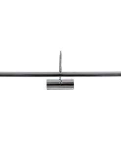 GloboStar® TROIS 60438 Μοντέρνο Φωτιστικό Τοίχου – Απλίκα Καθρέπτη Μπάνιου – Πίνακα LED 12W 1400lm 120° AC 220-240V IP44 Μ60 x Π24 x Υ18cm – Φυσικό Λευκό 4500K – Χρώμιο Νίκελ – 3 Years Warranty