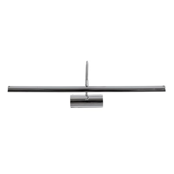 GloboStar® TROIS 60438 Μοντέρνο Φωτιστικό Τοίχου – Απλίκα Καθρέπτη Μπάνιου – Πίνακα LED 12W 1400lm 120° AC 220-240V IP44 Μ60 x Π24 x Υ18cm – Φυσικό Λευκό 4500K – Χρώμιο Νίκελ – 3 Years Warranty