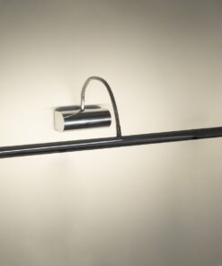 GloboStar® TROIS 60438 Μοντέρνο Φωτιστικό Τοίχου – Απλίκα Καθρέπτη Μπάνιου – Πίνακα LED 12W 1400lm 120° AC 220-240V IP44 Μ60 x Π24 x Υ18cm – Φυσικό Λευκό 4500K – Χρώμιο Νίκελ – 3 Years Warranty