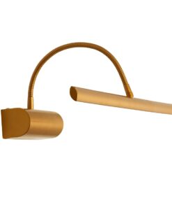 GloboStar® TROIS 60439 Μοντέρνο Φωτιστικό Τοίχου – Απλίκα Καθρέπτη Μπάνιου – Πίνακα LED 12W 1400lm 120° AC 220-240V IP44 Μ60 x Π24 x Υ18cm – Φυσικό Λευκό 4500K – Χάλκινο – 3 Years Warranty