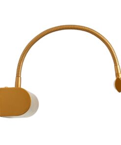 GloboStar® TROIS 60439 Μοντέρνο Φωτιστικό Τοίχου – Απλίκα Καθρέπτη Μπάνιου – Πίνακα LED 12W 1400lm 120° AC 220-240V IP44 Μ60 x Π24 x Υ18cm – Φυσικό Λευκό 4500K – Χάλκινο – 3 Years Warranty