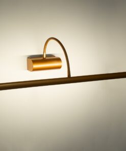 GloboStar® TROIS 60439 Μοντέρνο Φωτιστικό Τοίχου – Απλίκα Καθρέπτη Μπάνιου – Πίνακα LED 12W 1400lm 120° AC 220-240V IP44 Μ60 x Π24 x Υ18cm – Φυσικό Λευκό 4500K – Χάλκινο – 3 Years Warranty