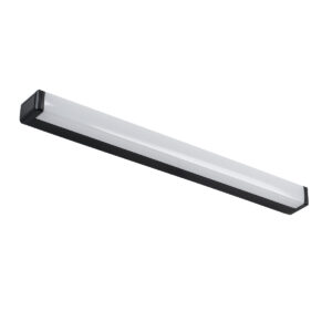 GloboStar® RENATA 60440 Μοντέρνο Φωτιστικό Τοίχου – Απλίκα Καθρέπτη Μπάνιου – Πίνακα LED 12W 1400lm 210° AC 220-240V IP44 Μ60 x Π4 x Υ5.5cm – Φυσικό Λευκό 4500K – Μαύρο – 3 Χρόνια Εγγύηση