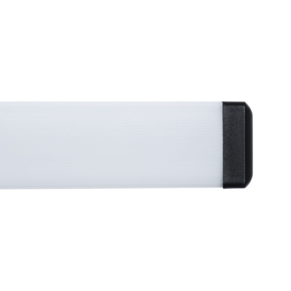 GloboStar® RENATA 60440 Μοντέρνο Φωτιστικό Τοίχου – Απλίκα Καθρέπτη Μπάνιου – Πίνακα LED 12W 1400lm 210° AC 220-240V IP44 Μ60 x Π4 x Υ5.5cm – Φυσικό Λευκό 4500K – Μαύρο – 3 Χρόνια Εγγύηση