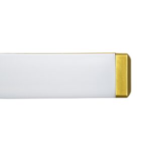 GloboStar® RENATA 60441 Μοντέρνο Φωτιστικό Τοίχου – Απλίκα Καθρέπτη Μπάνιου – Πίνακα LED 12W 1400lm 210° AC 220-240V IP44 Μ60 x Π4 x Υ5.5cm – Φυσικό Λευκό 4500K – Χρυσό – 3 Years Warranty