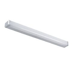 GloboStar® RENATA 60442 Μοντέρνο Φωτιστικό Τοίχου – Απλίκα Καθρέπτη Μπάνιου – Πίνακα LED 12W 1400lm 210° AC 220-240V IP44 Μ60 x Π4 x Υ5.5cm – Φυσικό Λευκό 4500K – Χρώμιο Νίκελ – 3 Χρόνια Εγγύηση