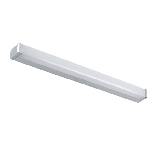 GloboStar® RENATA 60442 Μοντέρνο Φωτιστικό Τοίχου – Απλίκα Καθρέπτη Μπάνιου – Πίνακα LED 12W 1400lm 210° AC 220-240V IP44 Μ60 x Π4 x Υ5.5cm – Φυσικό Λευκό 4500K – Χρώμιο Νίκελ – 3 Χρόνια Εγγύηση