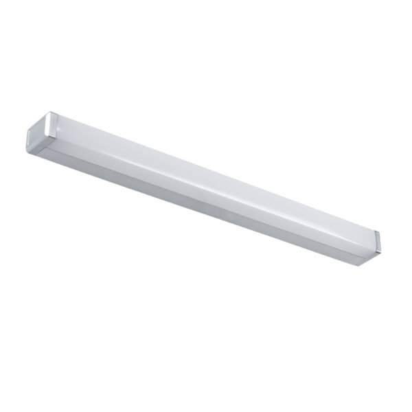GloboStar® RENATA 60442 Μοντέρνο Φωτιστικό Τοίχου – Απλίκα Καθρέπτη Μπάνιου – Πίνακα LED 12W 1400lm 210° AC 220-240V IP44 Μ60 x Π4 x Υ5.5cm – Φυσικό Λευκό 4500K – Χρώμιο Νίκελ – 3 Χρόνια Εγγύηση