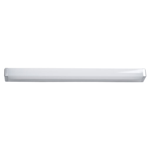 GloboStar® RENATA 60442 Μοντέρνο Φωτιστικό Τοίχου – Απλίκα Καθρέπτη Μπάνιου – Πίνακα LED 12W 1400lm 210° AC 220-240V IP44 Μ60 x Π4 x Υ5.5cm – Φυσικό Λευκό 4500K – Χρώμιο Νίκελ – 3 Χρόνια Εγγύηση