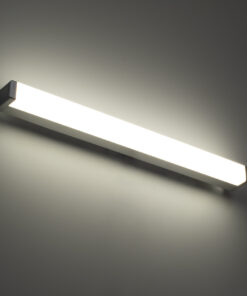 GloboStar® RENATA 60442 Μοντέρνο Φωτιστικό Τοίχου – Απλίκα Καθρέπτη Μπάνιου – Πίνακα LED 12W 1400lm 210° AC 220-240V IP44 Μ60 x Π4 x Υ5.5cm – Φυσικό Λευκό 4500K – Χρώμιο Νίκελ – 3 Χρόνια Εγγύηση