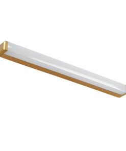 GloboStar® RENATA 60443 Μοντέρνο Φωτιστικό Τοίχου – Απλίκα Καθρέπτη Μπάνιου – Πίνακα LED 12W 1400lm 210° AC 220-240V IP44 Μ60 x Π4 x Υ5.5cm – Φυσικό Λευκό 4500K – Χάλκινο – 3 Years Warranty