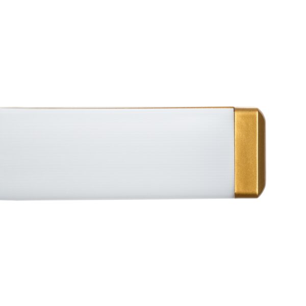 GloboStar® RENATA 60443 Μοντέρνο Φωτιστικό Τοίχου – Απλίκα Καθρέπτη Μπάνιου – Πίνακα LED 12W 1400lm 210° AC 220-240V IP44 Μ60 x Π4 x Υ5.5cm – Φυσικό Λευκό 4500K – Χάλκινο – 3 Years Warranty