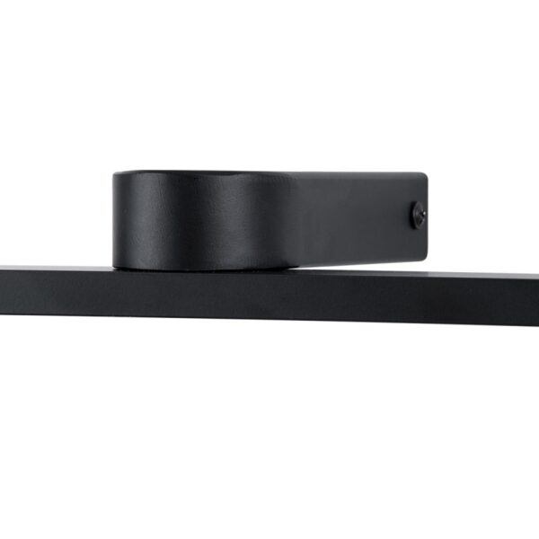 GloboStar® MEGAN 60448 Μοντέρνο Φωτιστικό Τοίχου – Απλίκα Καθρέπτη Μπάνιου – Πίνακα LED 12W 1400lm 120° AC 220-240V IP44 Μ60 x Π12 x Υ4cm – Φυσικό Λευκό 4500K – Μαύρο – 3 Years Warranty