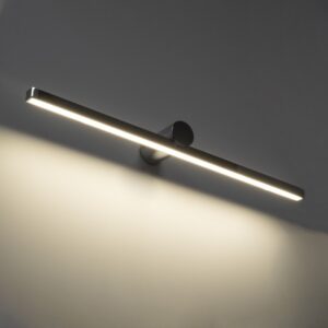 GloboStar® ROSA 60451 Μοντέρνο Φωτιστικό Τοίχου – Απλίκα Καθρέπτη Μπάνιου – Πίνακα LED 12W 1400lm 120° AC 220-240V IP44 Μ60 x Π15 x Υ7cm – Φυσικό Λευκό 4500K – Χρώμιο Νίκελ – 3 Years Warranty