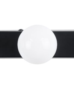 GloboStar® BELLA 60452 Μοντέρνο Φωτιστικό Τοίχου – Απλίκα Καθρέπτη Μπάνιου – Πίνακα LED 18W 2052lm 300° AC 220-240V IP44 Μ70 x Π11 x Υ6cm – Φυσικό Λευκό 4500K – Μαύρο – 3 Years Warranty