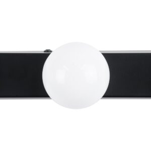 GloboStar® BELLA 60452 Μοντέρνο Φωτιστικό Τοίχου – Απλίκα Καθρέπτη Μπάνιου – Πίνακα LED 18W 2052lm 300° AC 220-240V IP44 Μ70 x Π11 x Υ6cm – Φυσικό Λευκό 4500K – Μαύρο – 3 Years Warranty