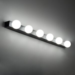 GloboStar® BELLA 60452 Μοντέρνο Φωτιστικό Τοίχου – Απλίκα Καθρέπτη Μπάνιου – Πίνακα LED 18W 2052lm 300° AC 220-240V IP44 Μ70 x Π11 x Υ6cm – Φυσικό Λευκό 4500K – Μαύρο – 3 Years Warranty