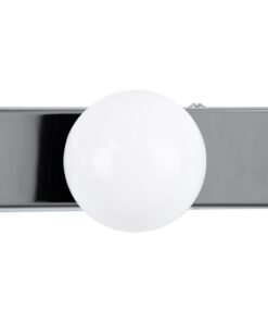 GloboStar® BELLA 60453 Μοντέρνο Φωτιστικό Τοίχου – Απλίκα Καθρέπτη Μπάνιου – Πίνακα LED 18W 2052lm 300° AC 220-240V IP44 Μ70 x Π11 x Υ6cm – Φυσικό Λευκό 4500K – Χρώμιο Νίκελ – 3 Years Warranty