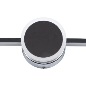 GloboStar® OPAL 60455 Μοντέρνο Φωτιστικό Τοίχου – Απλίκα Καθρέπτη Μπάνιου – Πίνακα LED 14W 1600lm 180° AC 220-240V IP44 Μ60 x Π6 x Υ10cm – Φυσικό Λευκό 4500K – Χρώμιο Νίκελ – 3 Years Warranty