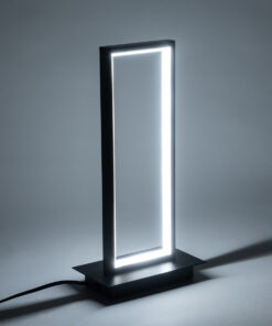 GloboStar® CORNELIE 60460 Επιτραπέζιο Φωτιστικό LED CCT 18W 1980lm 200° AC 220-240V – Εναλλαγή Φωτισμού μέσω Διακόπτη On/Off All In One Ψυχρό 6000k+Φυσικό 4500k+Θερμό 2700k Μ18 x Π10 x Υ36cm – Mαύρο – 3 Χρόνια Εγγύηση