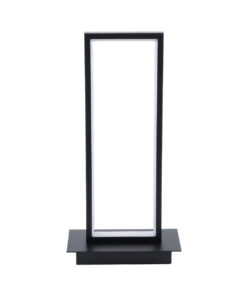 GloboStar® CORNELIE 60460 Επιτραπέζιο Φωτιστικό LED CCT 18W 1980lm 200° AC 220-240V – Εναλλαγή Φωτισμού μέσω Διακόπτη On/Off All In One Ψυχρό 6000k+Φυσικό 4500k+Θερμό 2700k Μ18 x Π10 x Υ36cm – Mαύρο – 3 Χρόνια Εγγύηση