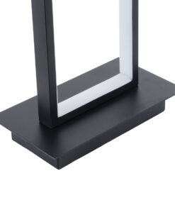 GloboStar® CORNELIE 60460 Επιτραπέζιο Φωτιστικό LED CCT 18W 1980lm 200° AC 220-240V – Εναλλαγή Φωτισμού μέσω Διακόπτη On/Off All In One Ψυχρό 6000k+Φυσικό 4500k+Θερμό 2700k Μ18 x Π10 x Υ36cm – Mαύρο – 3 Χρόνια Εγγύηση