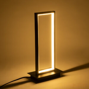 GloboStar® CORNELIE 60460 Επιτραπέζιο Φωτιστικό LED CCT 18W 1980lm 200° AC 220-240V – Εναλλαγή Φωτισμού μέσω Διακόπτη On/Off All In One Ψυχρό 6000k+Φυσικό 4500k+Θερμό 2700k Μ18 x Π10 x Υ36cm – Mαύρο – 3 Χρόνια Εγγύηση