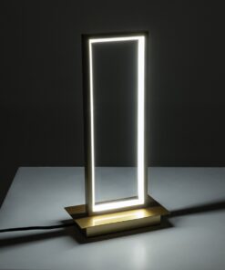 GloboStar® CORNELIE 60462 Επιτραπέζιο Φωτιστικό LED CCT 18W 1980lm 200° AC 220-240V – Εναλλαγή Φωτισμού μέσω Διακόπτη On/Off All In One Ψυχρό 6000k+Φυσικό 4500k+Θερμό 2700k Μ18 x Π10 x Υ36cm – Χρυσό – 3 Χρόνια Εγγύηση