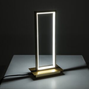 GloboStar® CORNELIE 60462 Επιτραπέζιο Φωτιστικό LED CCT 18W 1980lm 200° AC 220-240V – Εναλλαγή Φωτισμού μέσω Διακόπτη On/Off All In One Ψυχρό 6000k+Φυσικό 4500k+Θερμό 2700k Μ18 x Π10 x Υ36cm – Χρυσό – 3 Χρόνια Εγγύηση