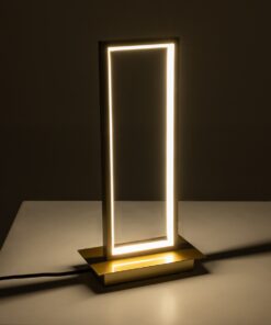 GloboStar® CORNELIE 60462 Επιτραπέζιο Φωτιστικό LED CCT 18W 1980lm 200° AC 220-240V – Εναλλαγή Φωτισμού μέσω Διακόπτη On/Off All In One Ψυχρό 6000k+Φυσικό 4500k+Θερμό 2700k Μ18 x Π10 x Υ36cm – Χρυσό – 3 Χρόνια Εγγύηση