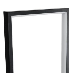 GloboStar® CORNELIE 60463 Επιδαπέδιο Φωτιστικό LED CCT 24W 2640lm 200° AC 220-240V – Εναλλαγή Φωτισμού μέσω Διακόπτη On/Off All In One Ψυχρό 6000k+Φυσικό 4500k+Θερμό 2700k Μ26 x Π16 x Υ153cm – Μαύρο – 3 Χρόνια Εγγύηση