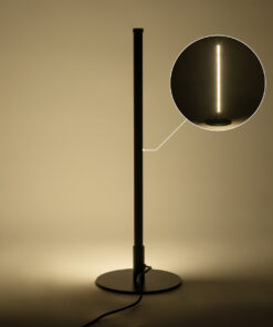 GloboStar® DALUMA 60467 Επιτραπέζιο Φωτιστικό LED CCT 8W 880lm 200° AC 220-240V – Εναλλαγή Φωτισμού μέσω On/Off All In One Ψυχρό 6000k+Φυσικό 4500k+Θερμό 2700k Μ15 x Π15 x Υ46cm – Mαύρο – 3 Χρόνια Εγγύηση